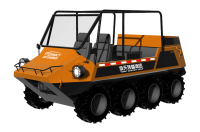中小型水陸兩棲救援車(chē)（8×8，64KW，原地轉(zhuǎn)向）